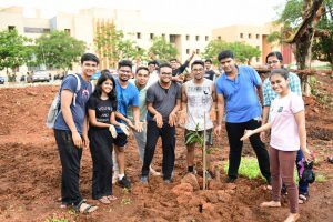 Plantation at Goa Institute of Management
